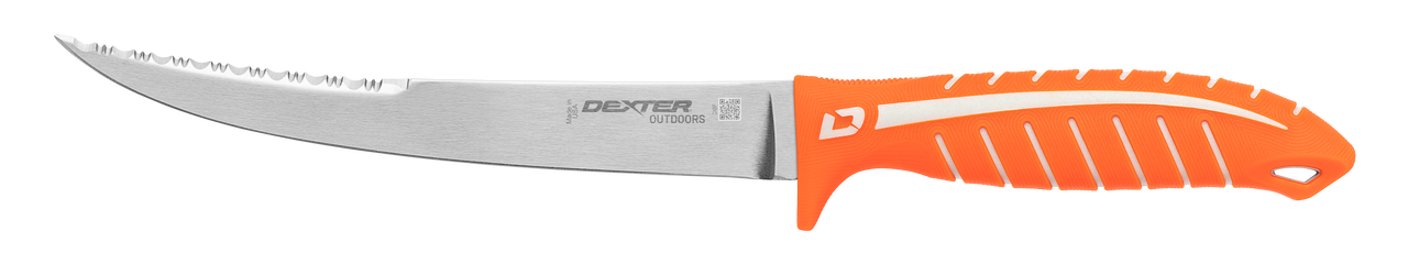 Dexter Russell DEXTREME® Dual Edge 8 stiff fillet knife with sheath 24913  DX8S
